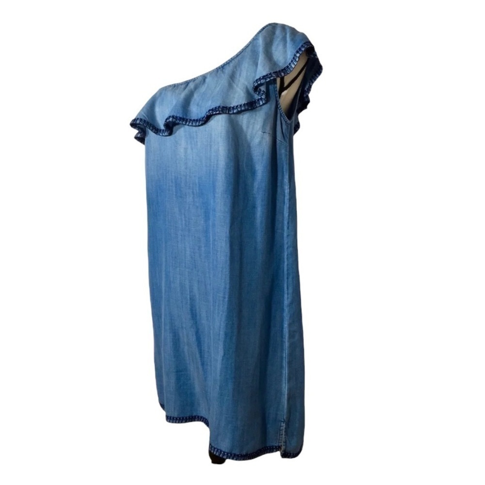 Cloth & Stone One Shoulder Embroidered Trim Dress - Picture 8 of 8